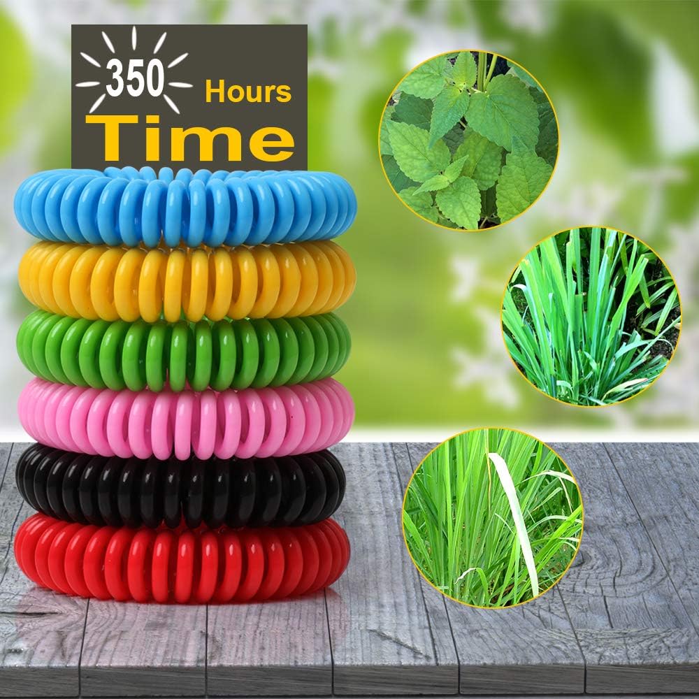 🔥72HR Mosquito Protection Bracelets👪 10/20 Pack Waterproof & DEET-Free✨ Natural Citronella Bug Repellent for Kids Outdoor | TikTok Viral Outdoor Essential