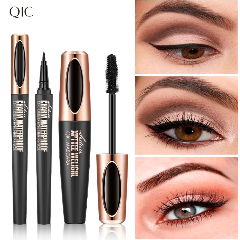 PowerFilm Lash Duo ✨ 24H Waterproof Mascara & Eyeliner Set! 💦 Clump-Free Volume + Sharp Winged Liner 🌟 Gym-Proof & Tear-Resistant! #LashDuo #WaterproofMakeup #SmudgeProofHack