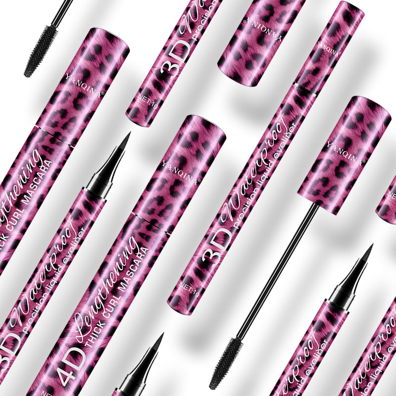Lash & Liner Duo ✨ 24H No Smudge! 💦 Lengthening + Curl & Volume 🌟 Clump-Free Gel Eyeliner Combo! #LashHack #NoPandaEyes #SmudgeProofDuo
