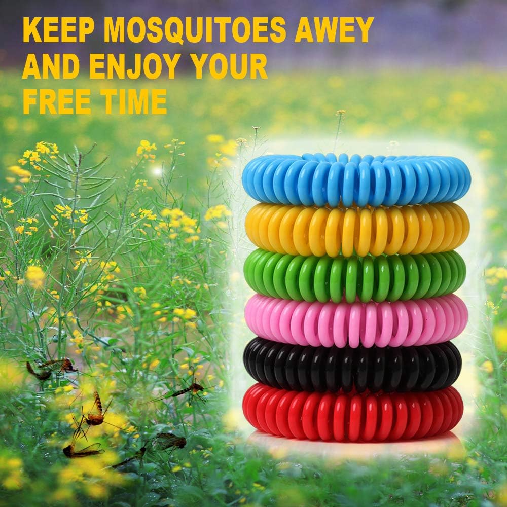 🔥72HR Mosquito Protection Bracelets👪 10/20 Pack Waterproof & DEET-Free✨ Natural Citronella Bug Repellent for Kids Outdoor | TikTok Viral Outdoor Essential