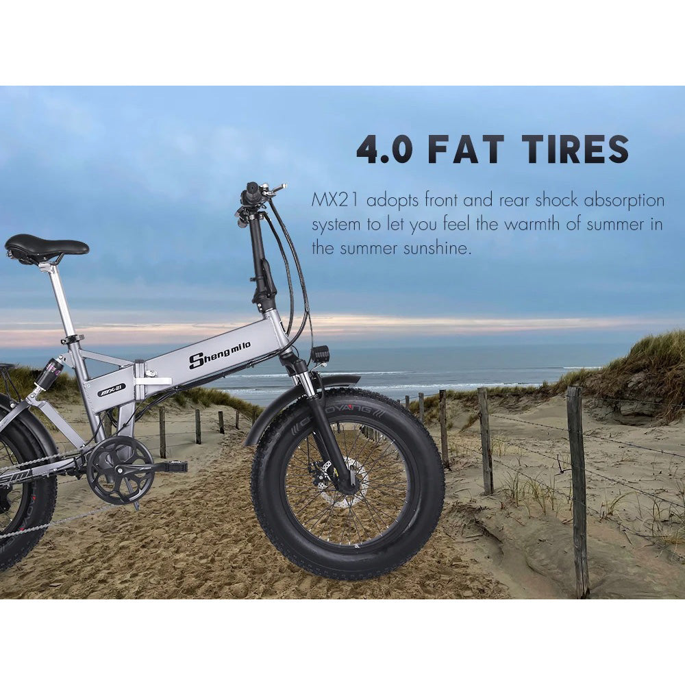 💥 1000W Peak Electric Bike for Adults | 25MPH & 38-Mile Range⚡614WH Removable Battery🏍️20x4" Fat Tire【20-Second Fold】 | Hydraulic Brakes All-Terrain Beast