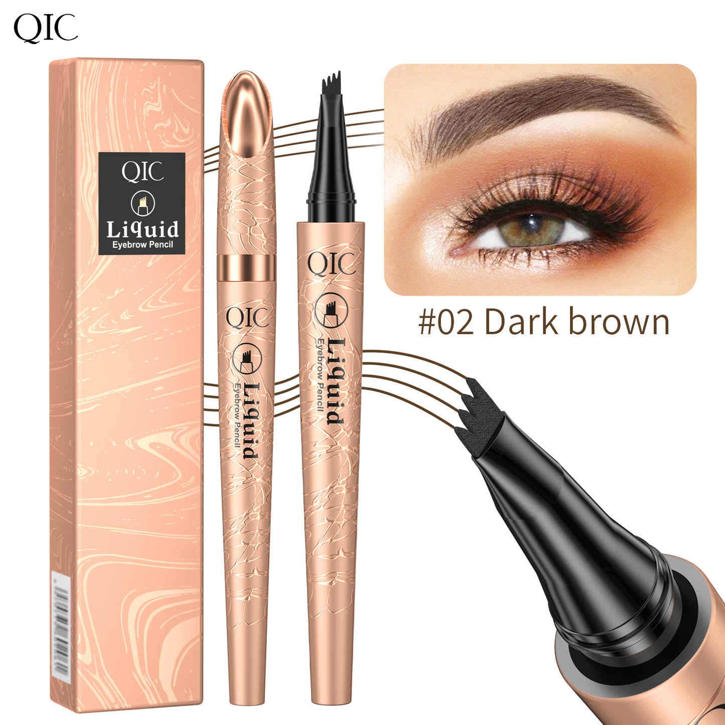 4-Prong Microblading Liquid Brow Pen ✨ 24H Waterproof🔥 Smudge-Proof & Fade-Resistant! 💯 Ultra-Fine Hair-Like Strokes 🌟 Natural Flawless Brows Routine! ➕ #MicrobladingPen  | #WaterproofBrows | #BrowHack