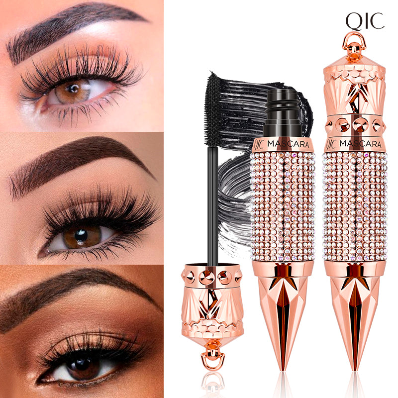Queen's Scepter 4D Diamond Mascara ✨ Waterproof & Flake-Proof 24H! 💎 Volumizing + Lengthening + Curl 🌟 Clump-Free Royal #LashGoals! #DiamondMascara #NoSmudgeHack