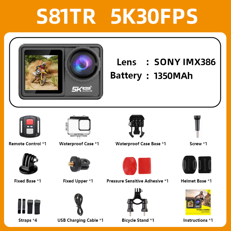 📸 5K Action Camera 30fps | Anti-Shake Waterproof Sports Camera for Outdoor Adventures, Riding, Diving & More! 🏄‍♂️🚴‍♀️ #ExtremeSports2025 #ActionCam #AdventureGear