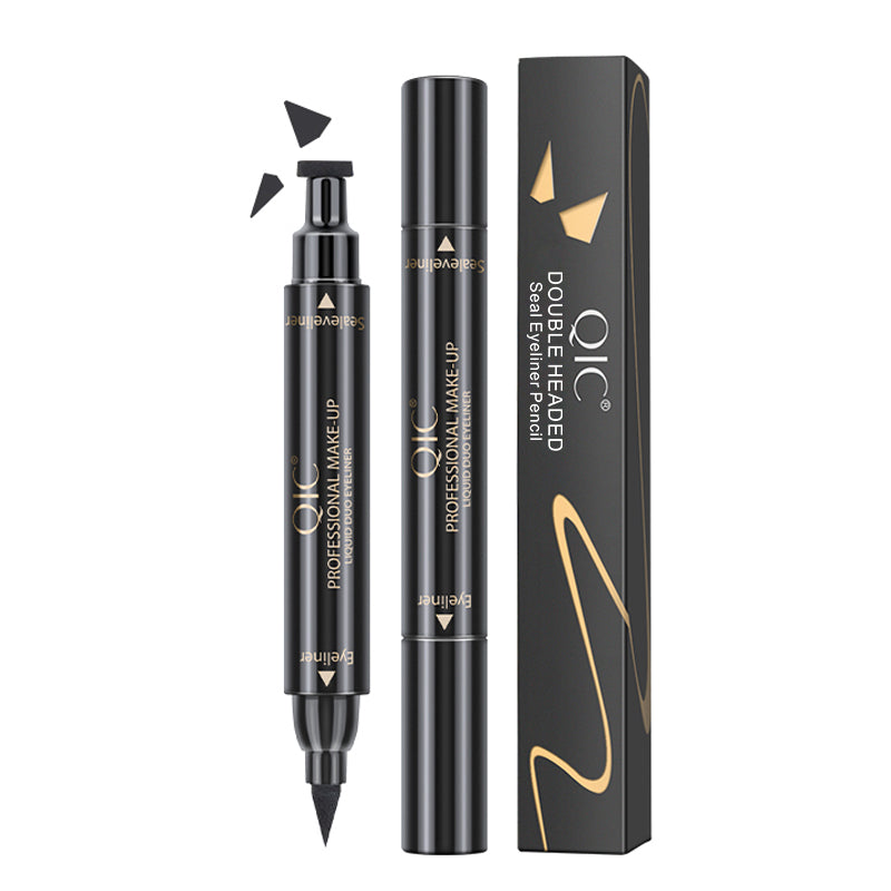 2-Swipe Cat Eye Hack 🐾✨ | Dual-Ended Magic Wand: Waterproof Stamp Liner 💦 + Tattoo-Ink Liquid Eyeliner 🖤 | Survives Tears, Sweat & Viral Dances 💃 #NoSmudgeClub