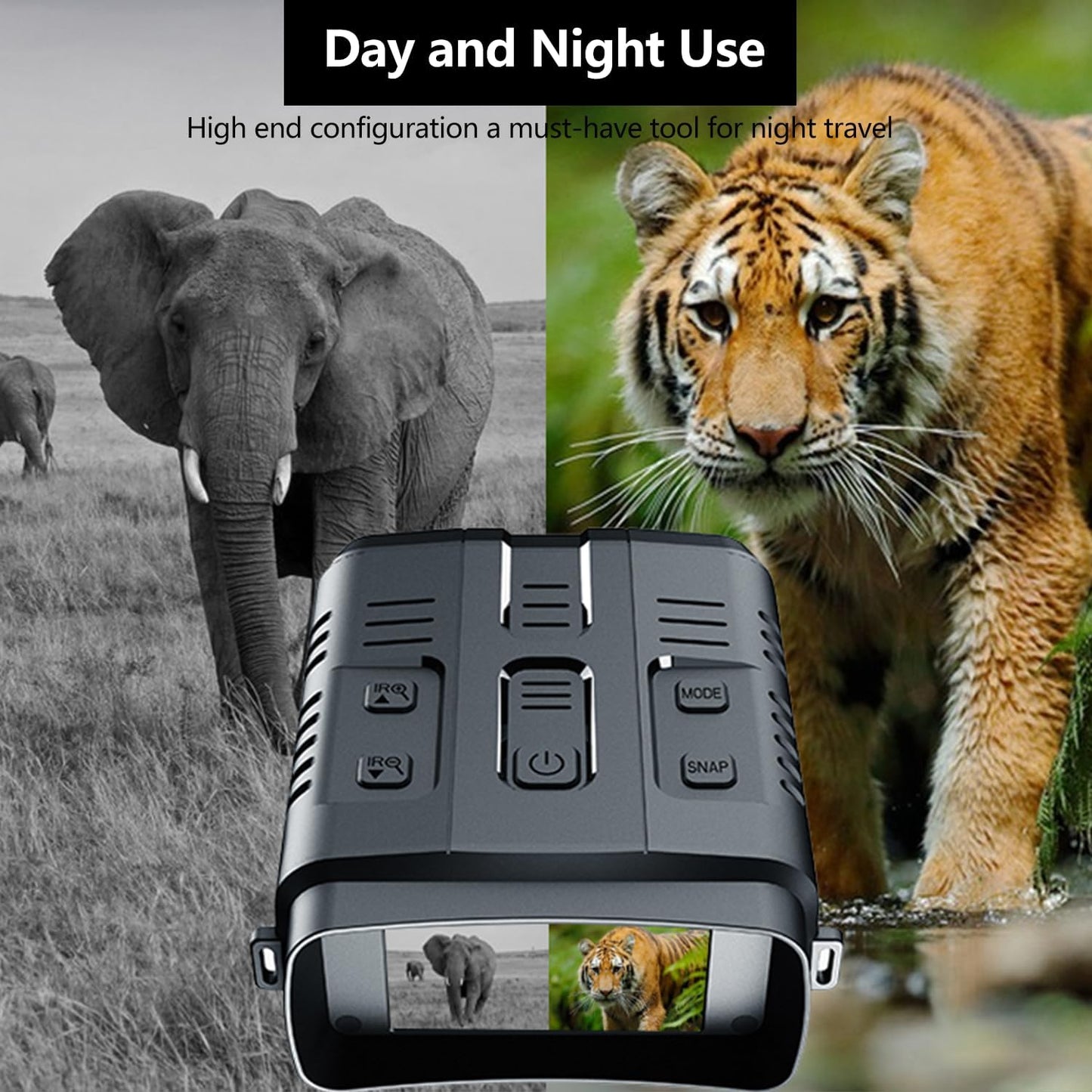 🌙📷 4K Night Vision Goggles | 3'' HD Screen + WiFi Live View | Record & Save Photos/Video with 32GB Card & Rechargeable Battery ⚡ #NightVisionTech #OutdoorGear