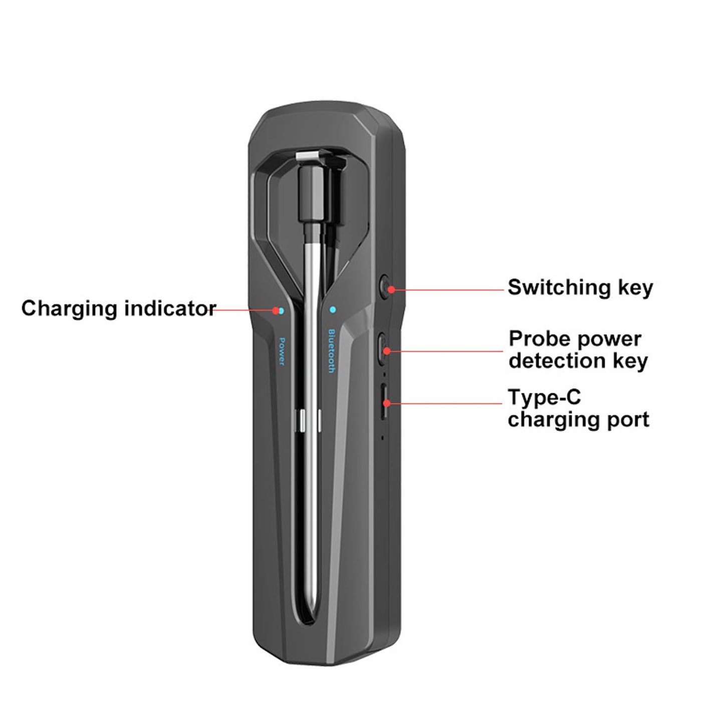 🔥Smart Meat Pro Thermometer💥 Instant-Read Magic⚡ 10-in-1 App Control✨ BBQ/Air Fryer/Oven Master | TikTok's #1 Kitchen Hack