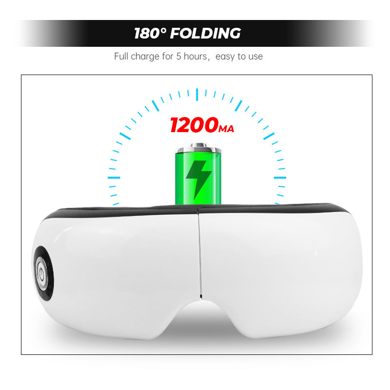 💆♂️Pro Eye Spa Massager🔥 Air Pressure + Heat Therapy + Bluetooth Music🎵 Smart Pain Relief & 180° Foldable Design | TikTok’s Top Eye Care Essential