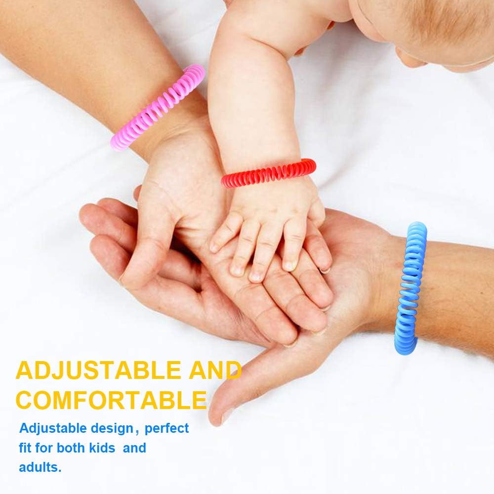 🔥72HR Mosquito Protection Bracelets👪 10/20 Pack Waterproof & DEET-Free✨ Natural Citronella Bug Repellent for Kids Outdoor | TikTok Viral Outdoor Essential