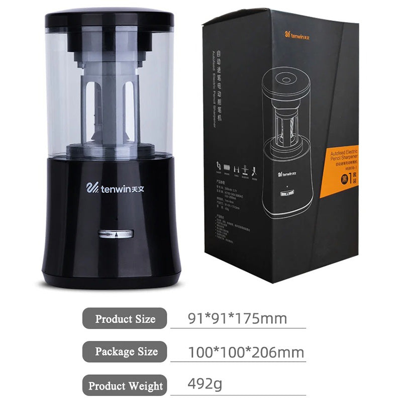 ✏️🔥 Electric Auto-Stop Pencil Sharpener for Kids | 3-Second Sharpening⚡Heavy-Duty USB Power🌟【Classroom Pro】Industrial-Grade Mechanical Sharpener for School/Office/Home