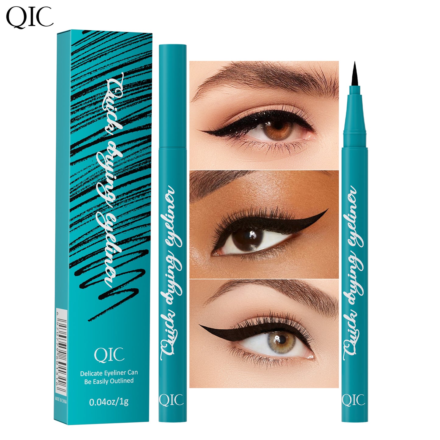 Quick-Dry Waterproof Eyeliner Pen - 24H Smudge-Proof✨ Ultra-Fine Liquid Liner 💦 Sweat-Resistant & Beginner Friendly 🔥 #WaterproofMakeup #TikTokBeauty #QuickDryLiner