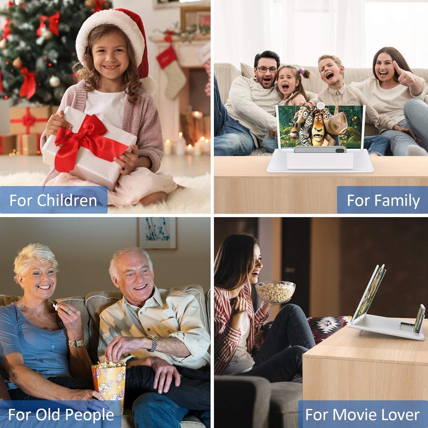 18" Phone Screen Magnifier ✨ 3D HD Movie Theater Experience 💥 Foldable & Universal Fit 🌟 Portable Cinema for Gaming/Travel 🔥 #BigScreenHack #TikTokMadeMeBuyIt