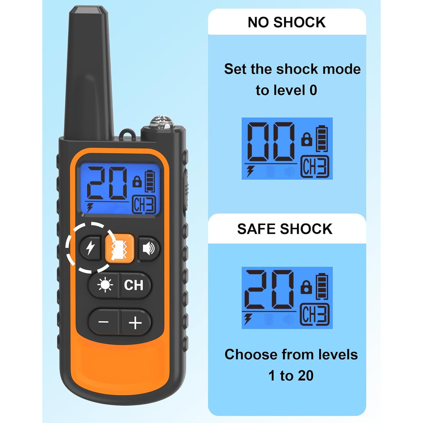 🔥Viral Dog Training Collar! Bite-Proof Security Lock⚡3 Modes for 8-120lbs Pups💧Waterproof & Rechargeable【3300FT Range】TikTok's #1 Bestseller!