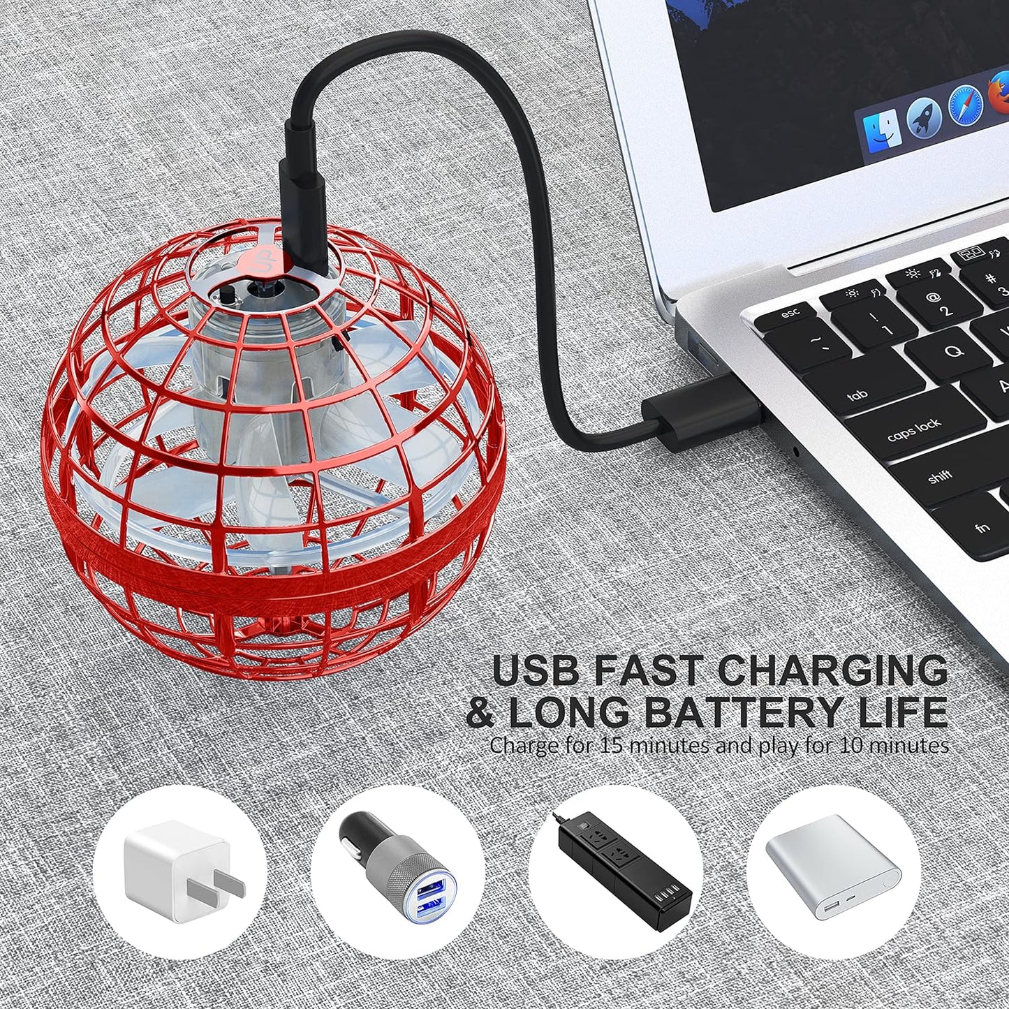 Galaxy Hover Ball Toy ✨ Auto-Float & LED Night Glow 💥 Gesture-Control Flying Orb for Outdoor Fun 🌟 Crash-Proof Gift for Kids 6-12 🔥 #OutdoorToys #TikTokMadeMeBuyIt