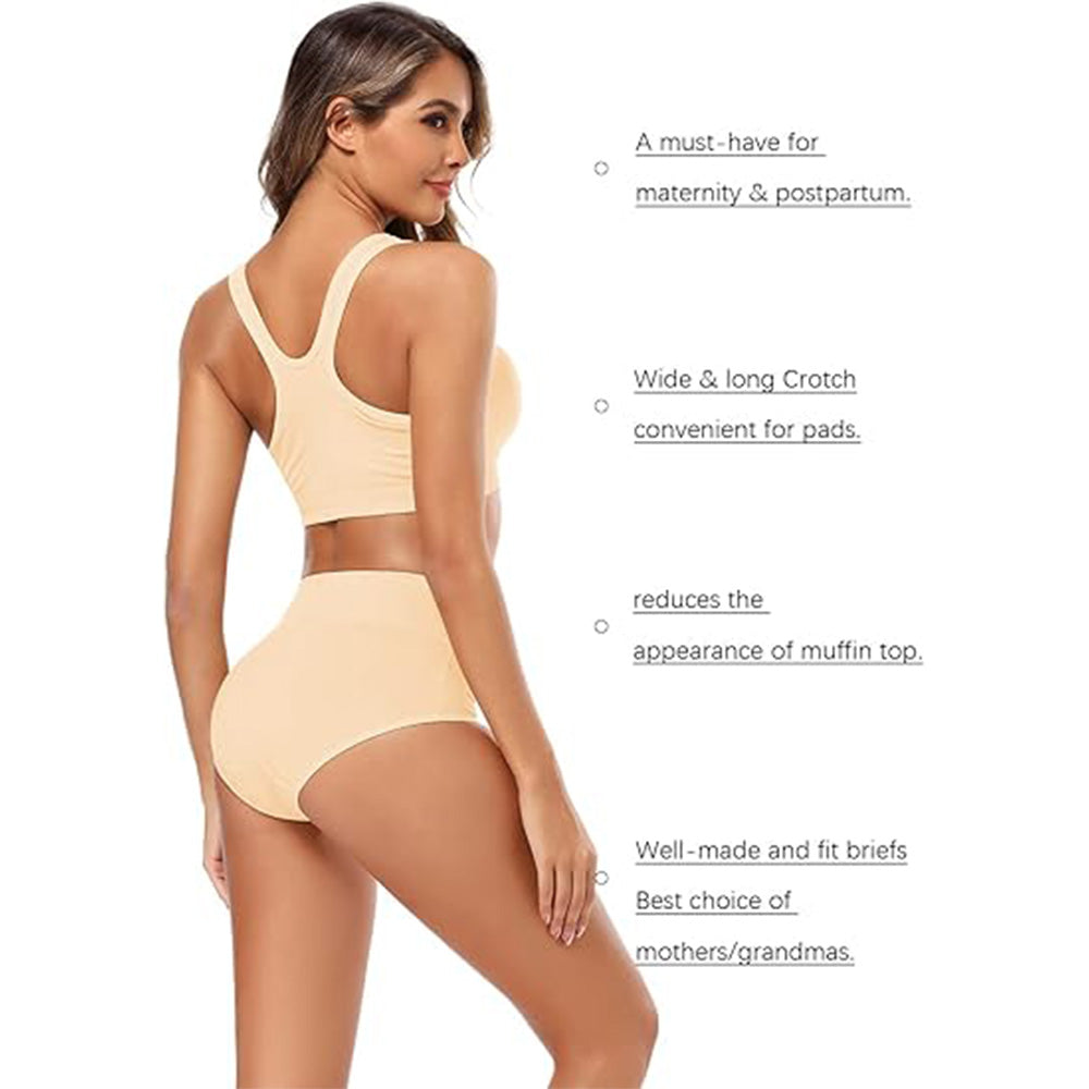 🔥Buttery Soft Everyday! High Waist Panties w/ Full Coverage✨ Seamless Cotton Underwear💫 No Dig In Waistband | TikTok’s Comfort Obsessed