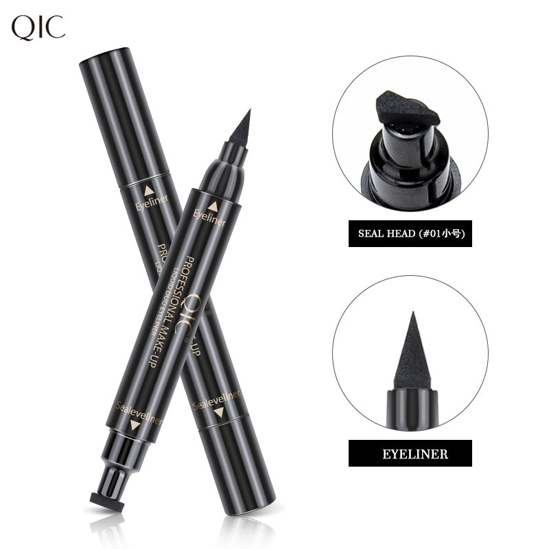 2-Swipe Cat Eye Hack 🐾✨ | Dual-Ended Magic Wand: Waterproof Stamp Liner 💦 + Tattoo-Ink Liquid Eyeliner 🖤 | Survives Tears, Sweat & Viral Dances 💃 #NoSmudgeClub