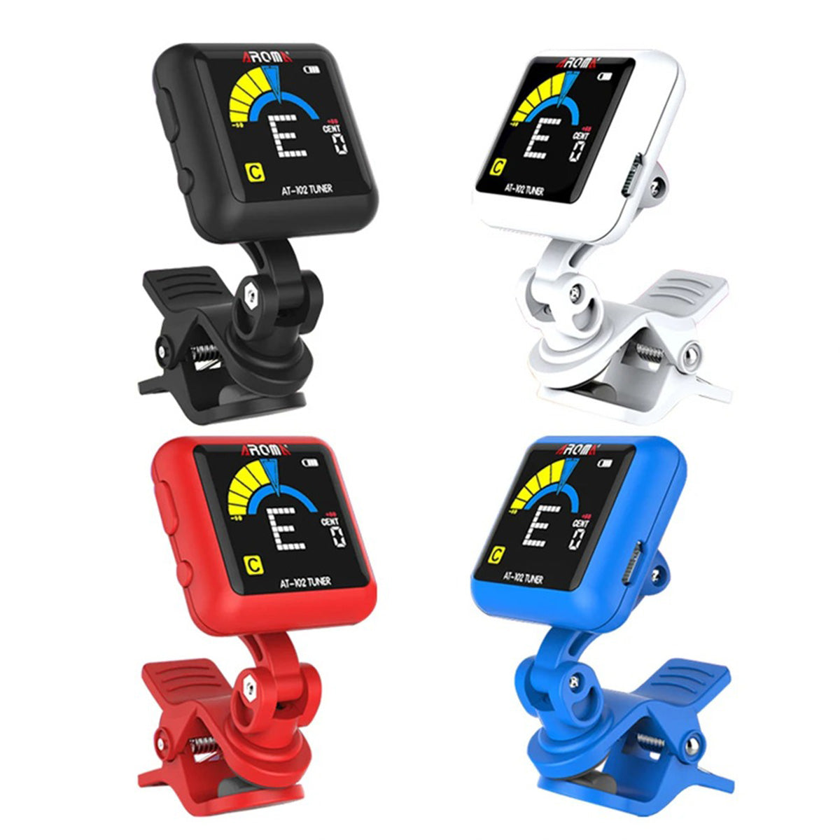 🎸🔥 Chromatic Tuner with 360° LCD Display | USB Rechargeable⚡【Stage-Ready Pro】Built-in Battery Tuner for Guitar/Bass/Ukulele/Violin - Instant Pitch Accuracy