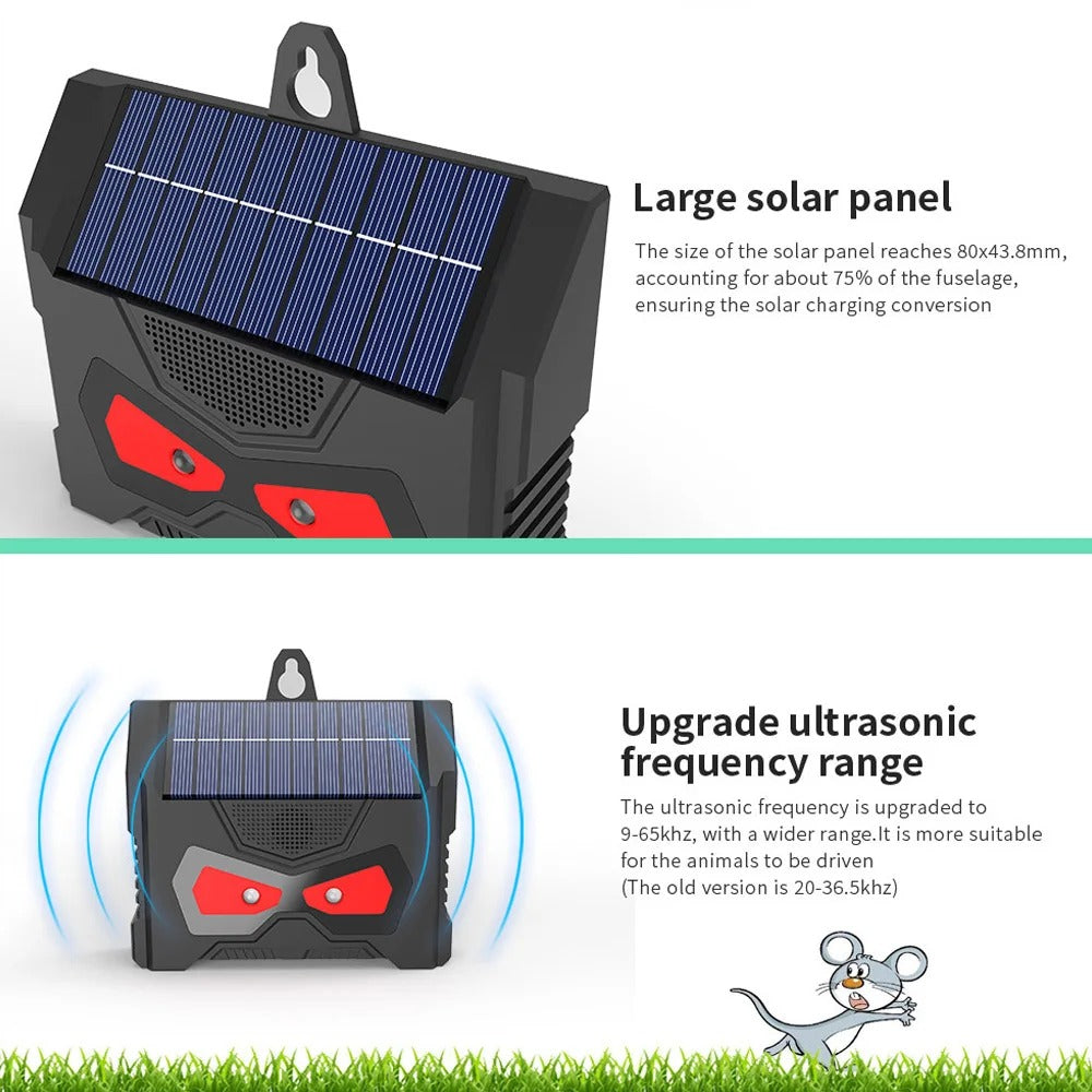 🔥Smart Solar Guardian⚡ 12-in-1 Animal Repeller✨ Motion-Activated Defense🌿 Waterproof & Night Vision🌙 TikTok's #1 Pest Solution