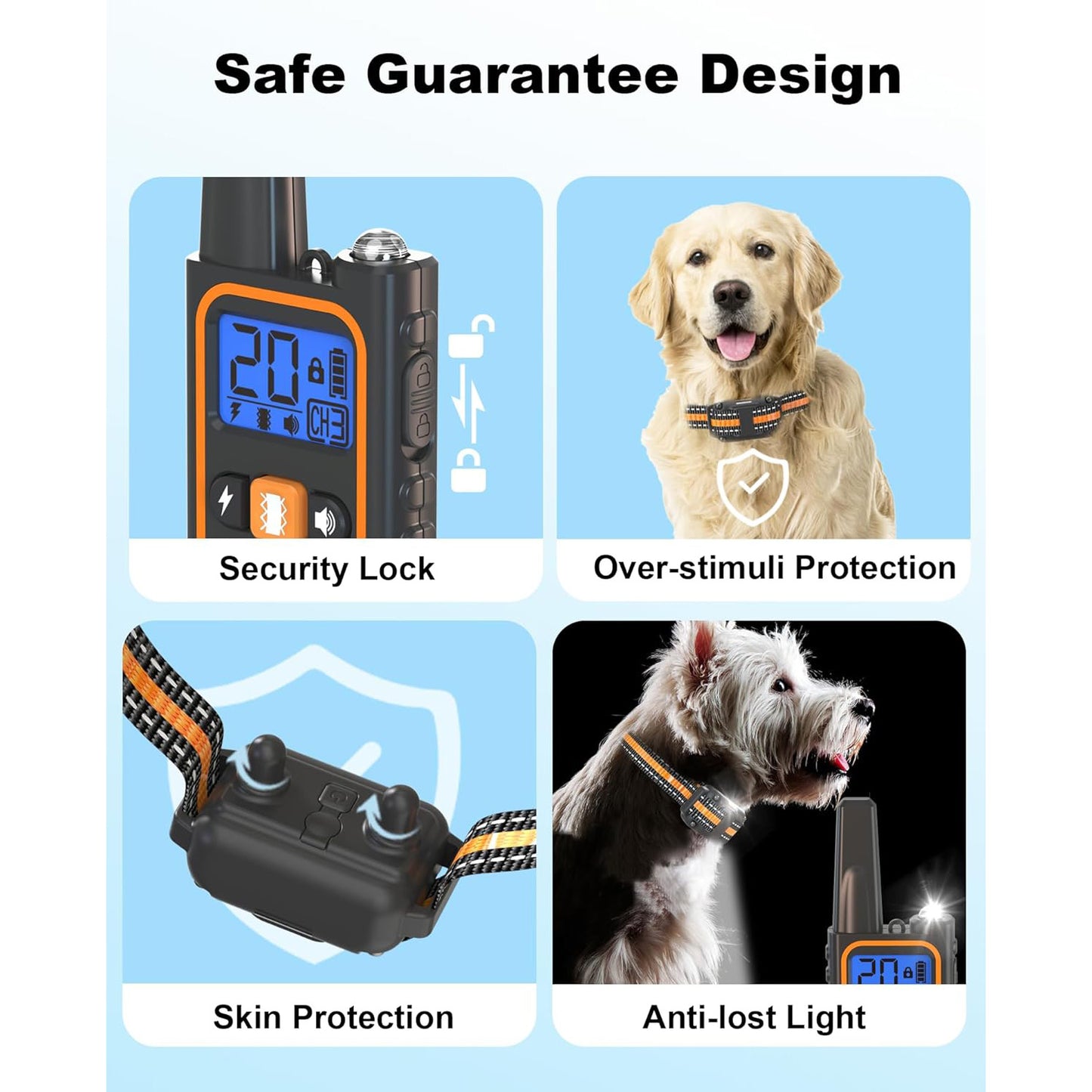 🔥Viral Dog Training Collar! Bite-Proof Security Lock⚡3 Modes for 8-120lbs Pups💧Waterproof & Rechargeable【3300FT Range】TikTok's #1 Bestseller!