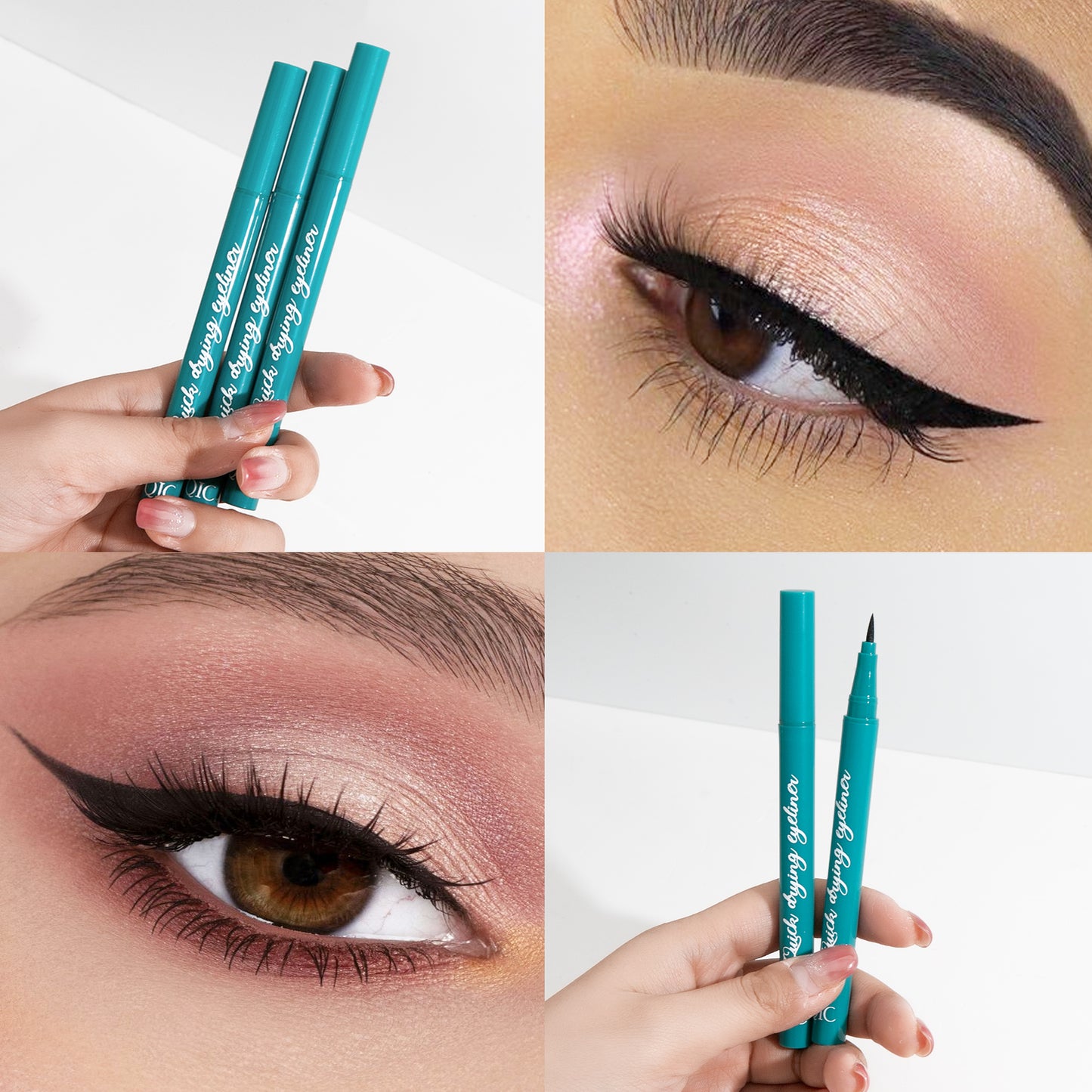 Quick-Dry Waterproof Eyeliner Pen - 24H Smudge-Proof✨ Ultra-Fine Liquid Liner 💦 Sweat-Resistant & Beginner Friendly 🔥 #WaterproofMakeup #TikTokBeauty #QuickDryLiner