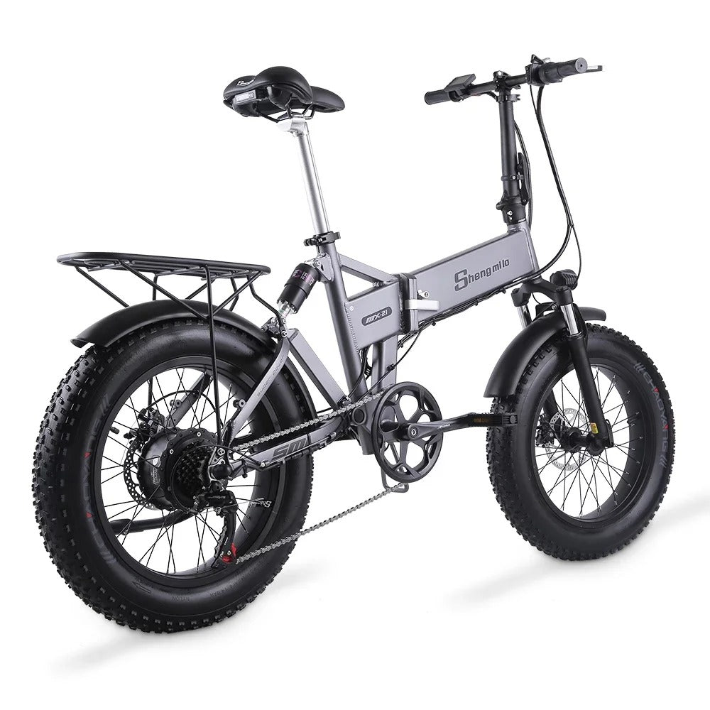 💥 1000W Peak Electric Bike for Adults | 25MPH & 38-Mile Range⚡614WH Removable Battery🏍️20x4" Fat Tire【20-Second Fold】 | Hydraulic Brakes All-Terrain Beast