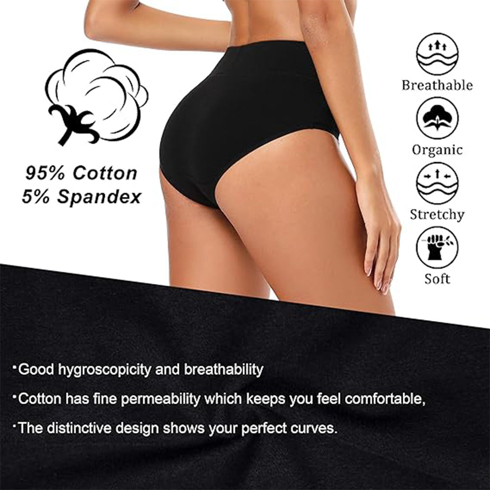 🔥Buttery Soft Everyday! High Waist Panties w/ Full Coverage✨ Seamless Cotton Underwear💫 No Dig In Waistband | TikTok’s Comfort Obsessed