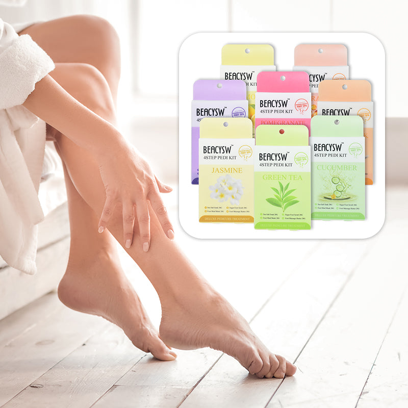 8-Pack Sugar Scrub Foot Care Set ✨ 8 Exotic Scents + 4-Step Spa Routine 💦 Cracked Heel Repair & Odor Elimination 🌟 Ultimate #SelfCareSunday Kit!