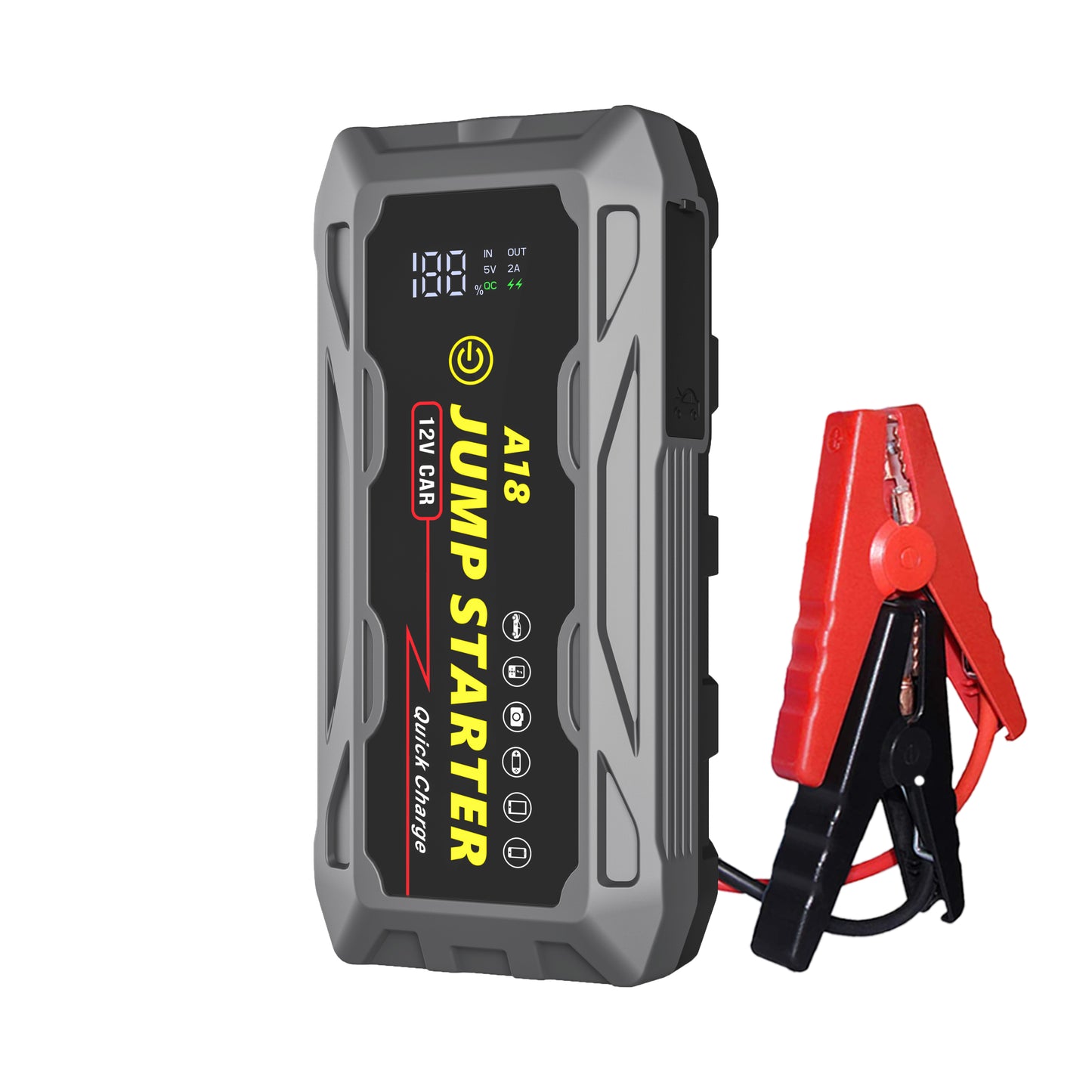 🚗⚡ 3000A Jump Starter with PD66W Fast Charge | 59200mWh MegaPower⚡Dead Battery Rescue in 3秒🔥【Roadside Hero】Portable for 10L Gas/7L Diesel - Trucks/SUVs/RVs Lifesaver (Pocket-Sized 7.6")