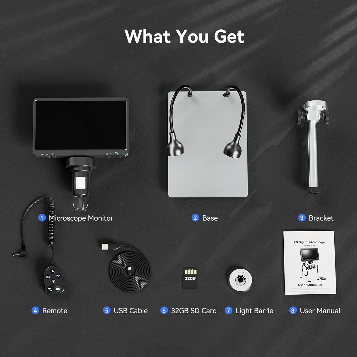 🔬📸 7'' LCD Digital Microscope 1200X | 1080P HD + 12MP Ultra-Precise Focus for Soldering & Coin Collecting | PC View & 32GB Storage 🖥️ #TechGadgets #DIYEssentials