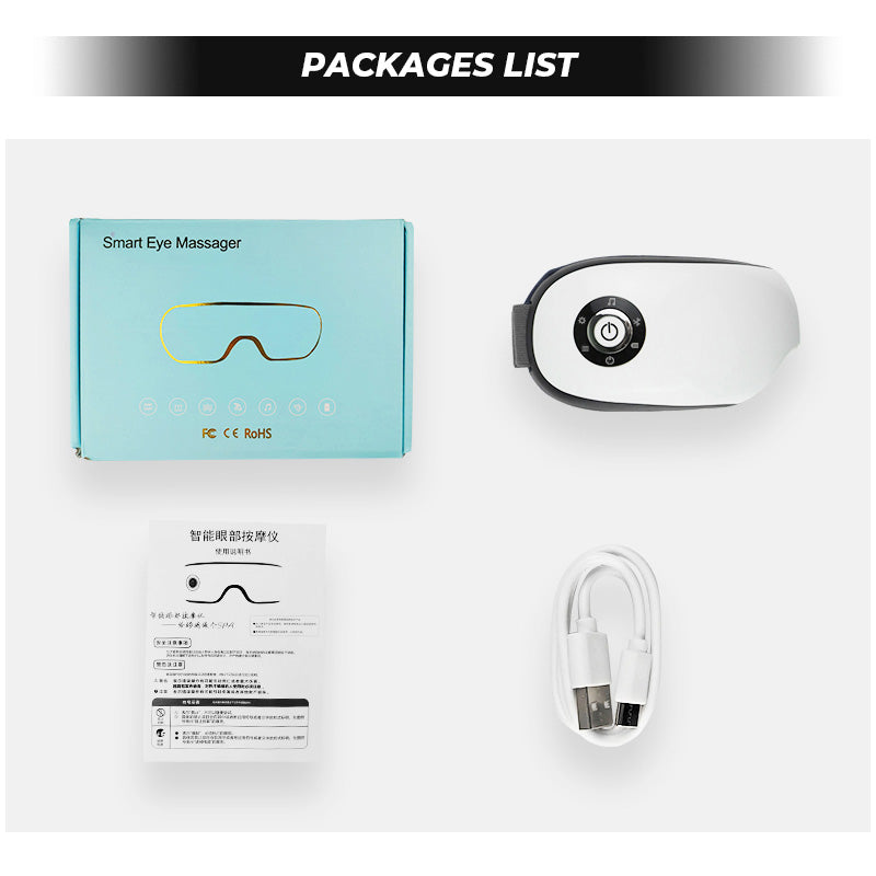 💆♂️Pro Eye Spa Massager🔥 Air Pressure + Heat Therapy + Bluetooth Music🎵 Smart Pain Relief & 180° Foldable Design | TikTok’s Top Eye Care Essential