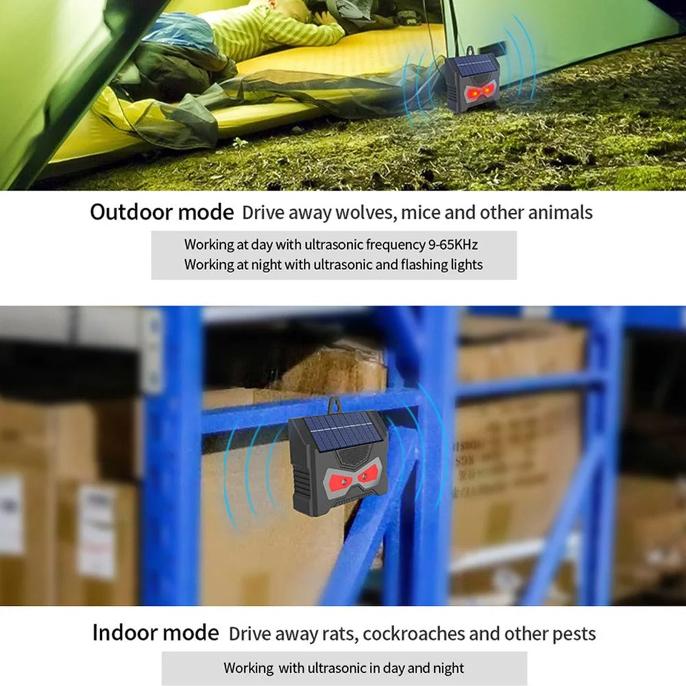 🔥Smart Solar Guardian⚡ 12-in-1 Animal Repeller✨ Motion-Activated Defense🌿 Waterproof & Night Vision🌙 TikTok's #1 Pest Solution