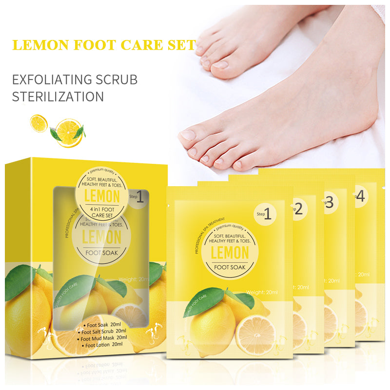 5-Pack 4-in-1 Spa Foot Care Bundle ✨ Cracked Heel Repair + Odor Eliminator! 💦 Lavender Scrub & Detox Mud 🌟 Save 35% NOW! #BulkSelfCare #FamilyCareHack