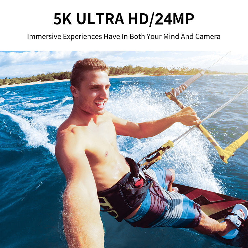 📸 5K Action Camera 30fps | Anti-Shake Waterproof Sports Camera for Outdoor Adventures, Riding, Diving & More! 🏄‍♂️🚴‍♀️ #ExtremeSports2025 #ActionCam #AdventureGear