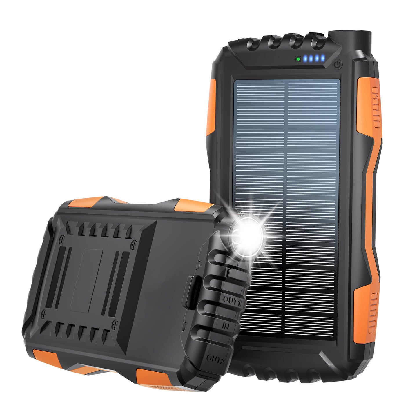 🔥Solar Charger 2025 | 42800mAh Solar Power Bank 3X Faster! QC3.0 Fast Charge & Super Bright Flashlight - Portable Charger for Camping/Emergency | TikTok's Top Pick⚡