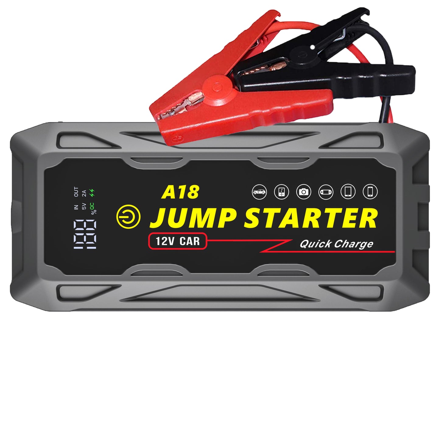 🚗⚡ 3000A Jump Starter with PD66W Fast Charge | 59200mWh MegaPower⚡Dead Battery Rescue in 3秒🔥【Roadside Hero】Portable for 10L Gas/7L Diesel - Trucks/SUVs/RVs Lifesaver (Pocket-Sized 7.6")