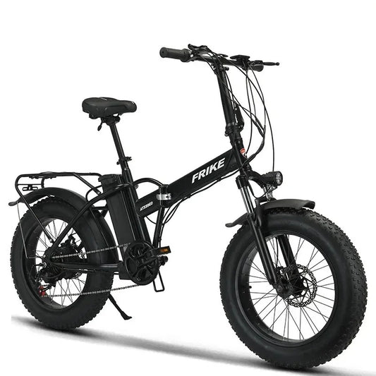 🚀 Folding Electric Bike 350W | 48V10AH Removable Battery⚡20"x4.0 Fat Tire Snow Beast🔥 All-Terrain Commuter eBike【20-Second Fold】
