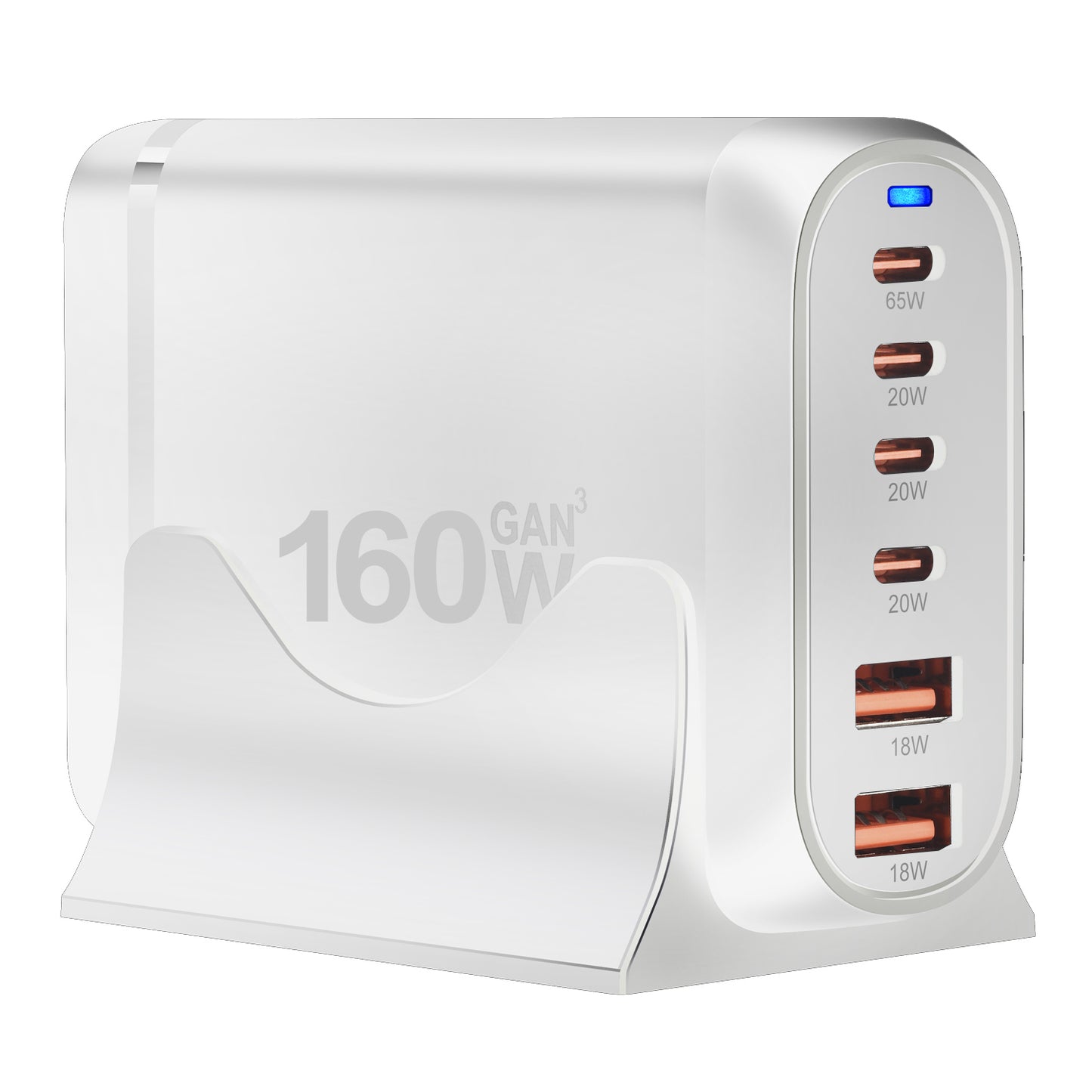 ⚡160W 6-Port GaN USB-C Wall Charger | Fast Charging Station for MacBook, iPhone 16/15, iPad, Galaxy Note | Portable Power Hub for 2025 Tech Lovers! 🚀 #FastCharger #Tech2025 #GadgetLovers