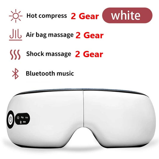 💤6D Smart Eye Spa Mask🔥 Airbag Pressure + Heated Vibration🌙 Bluetooth Music Sleep Aid✨ Foldable & Travel-Friendly | TikTok's #1 Eye Relief Essential