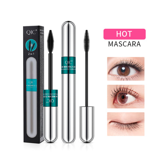 2-in-1 Lash Extensions Mascara ✨ Curl Lock Technology 💯 24H No Panda Eyes! 💥 Primer + Mega Volume 🌙 From Flat to FANATIC in 10s! #SmudgeProofMascara #LashHack ➕ #VolumeMascara | #LashPrimer | #MakeupHack