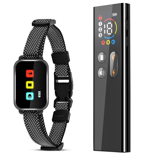 🔥Pro Trainer-Approved! 3-Mode Dog Collar⚡IP67 Waterproof💧Static/Vibe/Beep Alerts | Remote Control【TikTok's #1 Training Tool】