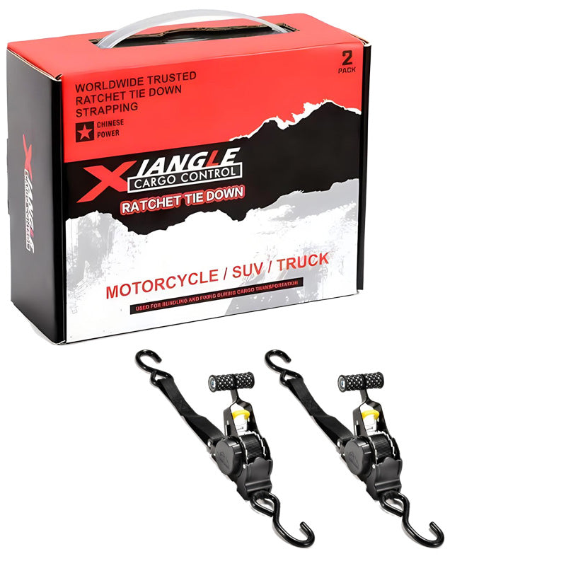 🔥 2pcs Retractable Ratchet Straps Auto-Lock | 2秒收缩⚡【Motorcycle & Luggage Pro】Heavy-Duty Elastic Belts for Bikes/Camping Gear/Cargo - 300LB Capacity (No-Tangle Design)