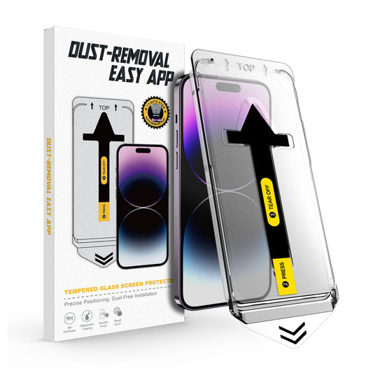 3-Pack iPhone 15 Pro Max Screen Protectors ✨ Auto-Dust Removal & Bubble-Free 💥 Dynamic Island Fit + HD Clarity 🌟 1-Tap Foolproof Install 🔥 #iPhoneHacks #TikTokMadeMeBuyIt