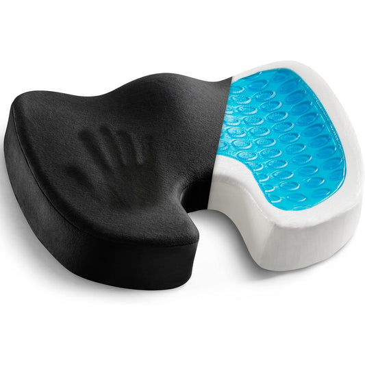 💺🔥 Orthopedic Coccyx Cushion with Gel & Memory Foam | 72% Pain Relief⚡Non-Slip【Office & Car Pro】Ergonomic Seat Pad for Tailbone/Sciatica/Back Pain - Desk Chair & Driving Essential