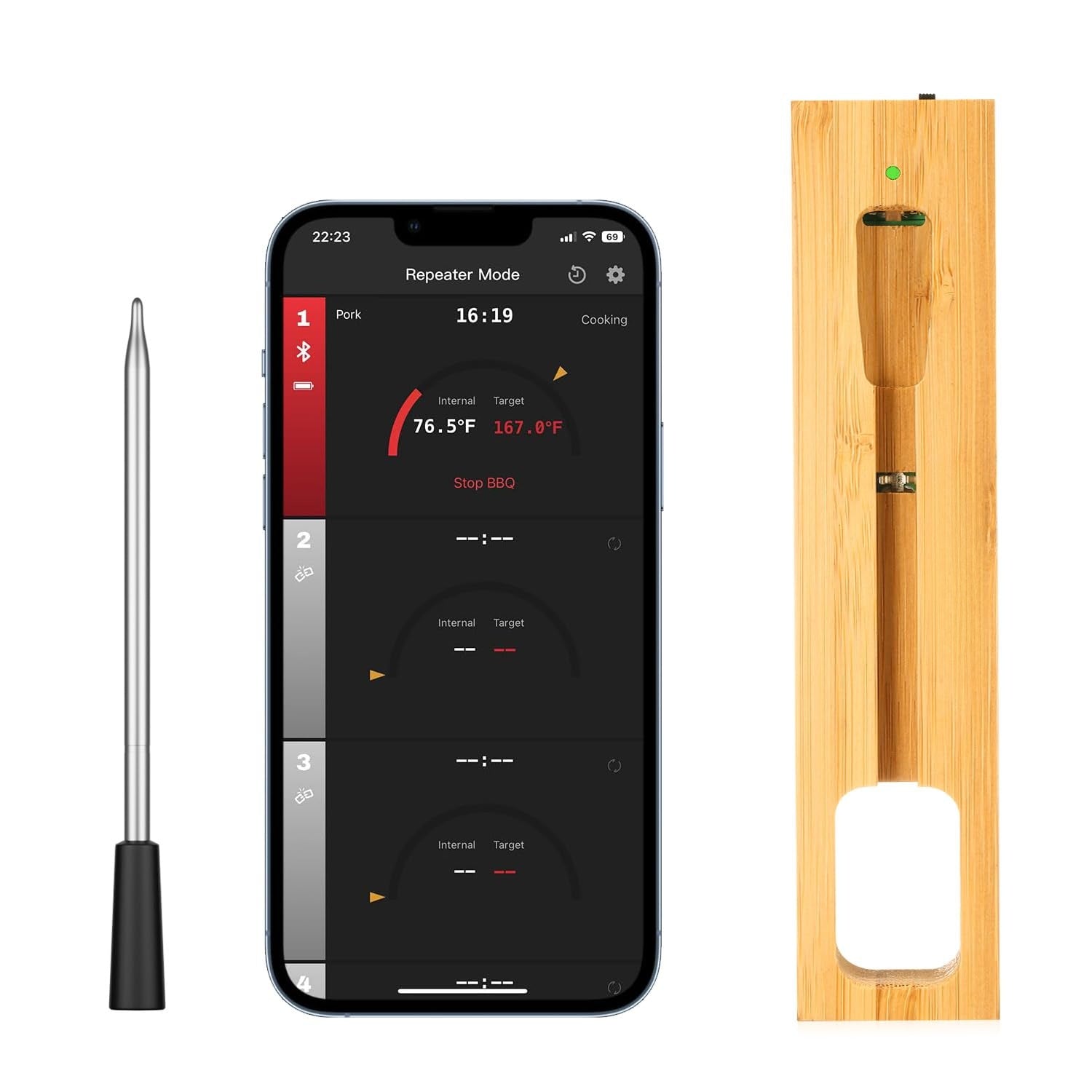 🔥Dual Probe Grill Beast💥 IP67 Waterproof & 1000°F Heatproof⚡ Bluetooth Smart Alerts🌪️ 10-in-1 BBQ/Oven/Smoker Kit | TikTok's #1 Meat Hero