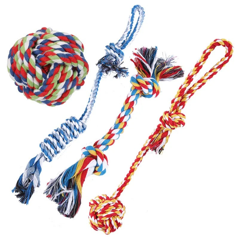 🔥 Indestructible Dog Rope Toys! Heavy-Duty Cotton Ropes⚡For Aggressive Chewers💪【Ultimate Chew Proof】