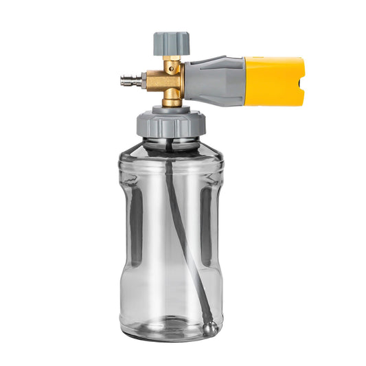 🚗💨 1L Transparent Foam Cannon with Nozzle | High-Pressure Pro⚡【Car Wash Beast】Foam Lance Sprayer Gun for Water Pumps - See-Through Foam Generator & Detergent Saver
