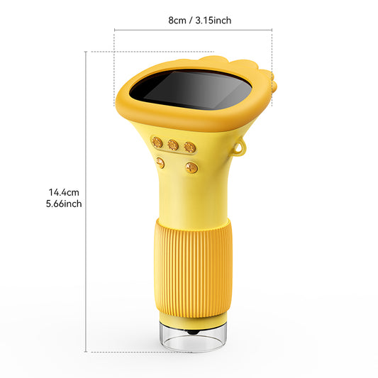1000X Zoom Kids Microscope ✨ 2" LCD Screen & 8 LED Lights 💡 Explore Invisible Worlds! 🔬 USB to PC + 32GB SD Card 🌟 #STEMgifts #TikTokMadeMeBuyIt
