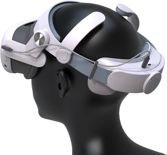 10000mAh Meta Quest 3 Head Strap ✨ Extended VR Playtime & Zero-Pressure Fit 💥 Officially Compatible w/ Quest 3/Oculus 🌟 Ultimate Comfort Upgrade 🔥 #VRHacks #MetaQuest3