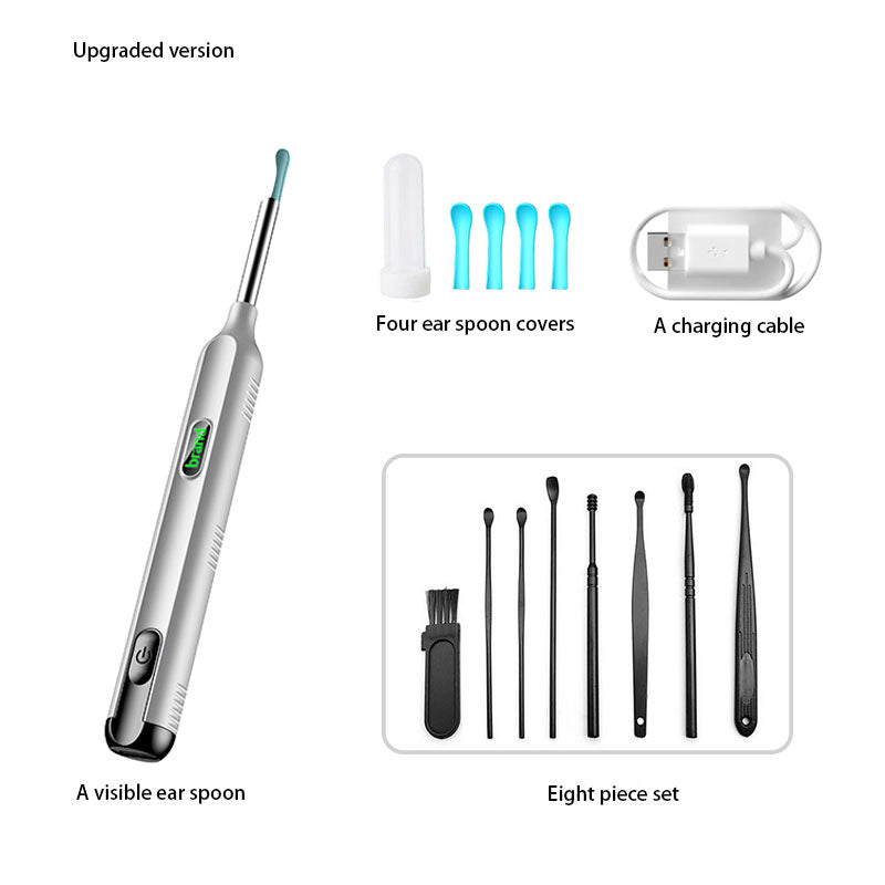Tuya-Smart Ear Cleaner ✨ 1296P HD Camera + 6 LED Lights 💡 APP Control & Voice Commands 🌟 Real-Time Ear Rescue for iPhone/Android 🔥 #SmartHomeHacks #OddlySatisfying