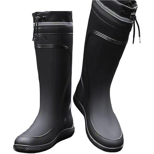 🔥 Men's Heavy-Duty Rain Boots Knee-High PVC Rubber⚡Waterproof Work Boots💪Lightweight for Gardening, Farm, Fishing【Outdoor Must-Have】